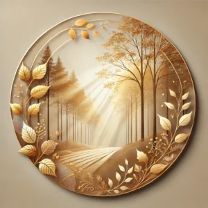 Autumn scene to reflect need for surrender as a source of empowerment and well being.